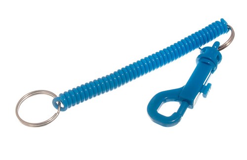 Nuevo 10 X Anillos De Llave Plásticos Azules En Espiral - Onestopdiy - HD