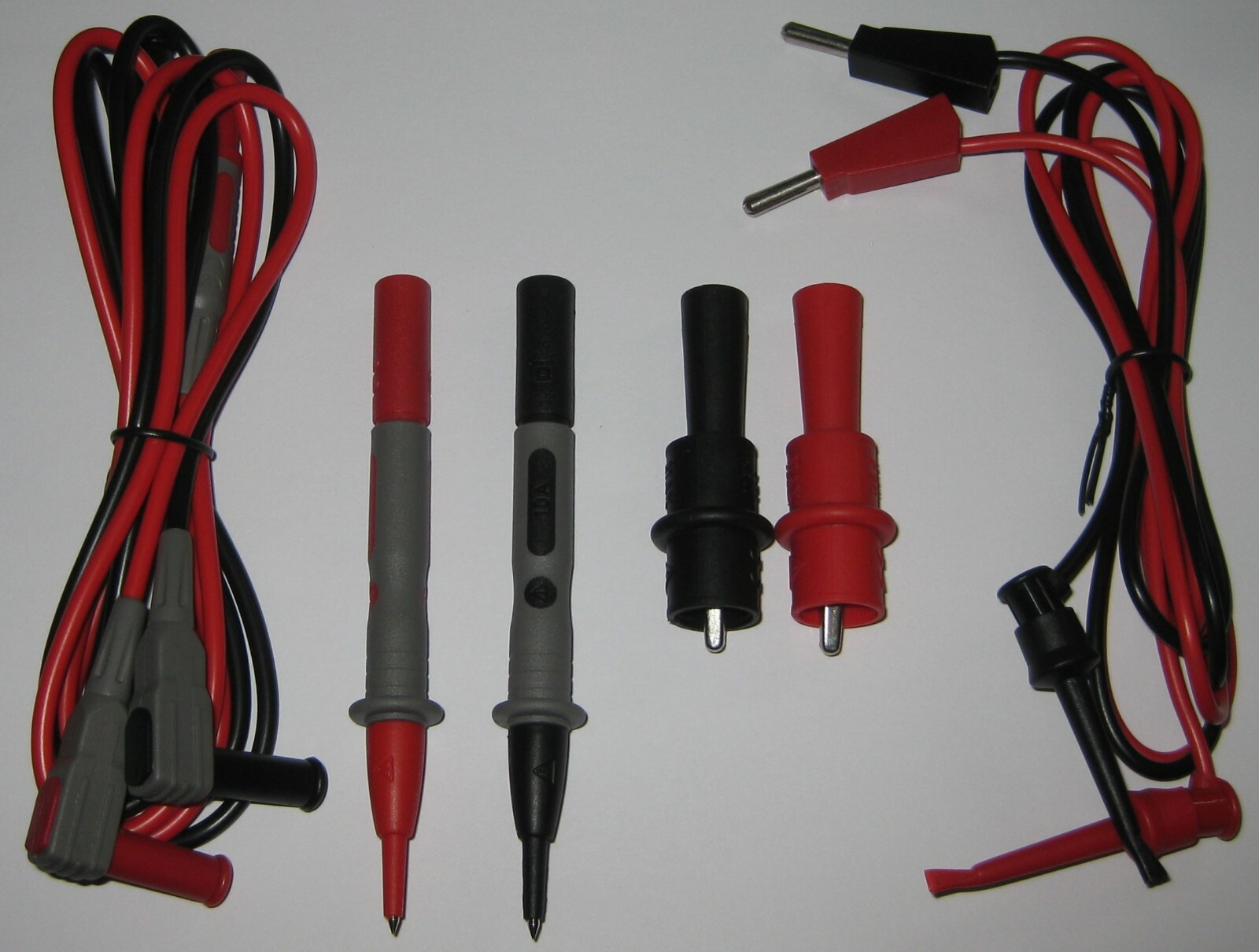 DMM Test 1 m. Long Lead Set Banana Plugs Probes Alligator