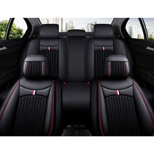 For Chevrolet Car Seat Cover Full Leather Ice Silk Car 5 Seats Universal Set Fit - Bild 9 von 28