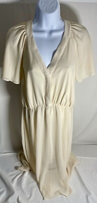 cream chiffon midi dress Cream Tailored Boucl And Chiffon Midi Dress self-portrait-US