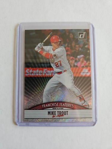 Mike Trout / Jo Adell 2019 Donruss Franchise Features Rapture #FF15