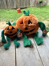 TY Beanie Baby and Buddy LOT - PUMKIN' the Pumpkin 4"...NEW with Mint Tags