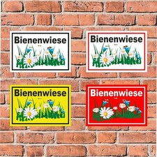 Schild  Bienenwiese Bienen Wiese Bienenweide Bienenstand 