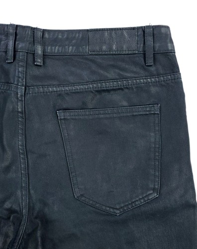 Pantalones de mezclilla ajustados de diseñador recubiertos de motociclista 34 x 34 embellecedores para hombre - Imagen 12 de 13