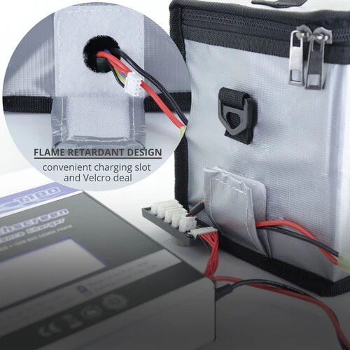 Tenergy Fire Retardant Lipo Zipper Bag, 8.5 x 6.5 x 5.7inch - Image 3 of 4