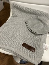 Baby Gap Hat And Travel Blanket Gray