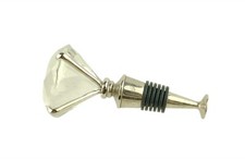 Creative Gifts Clear Diamond Optic Glass Wine Bottle Topper Stopper 2010s