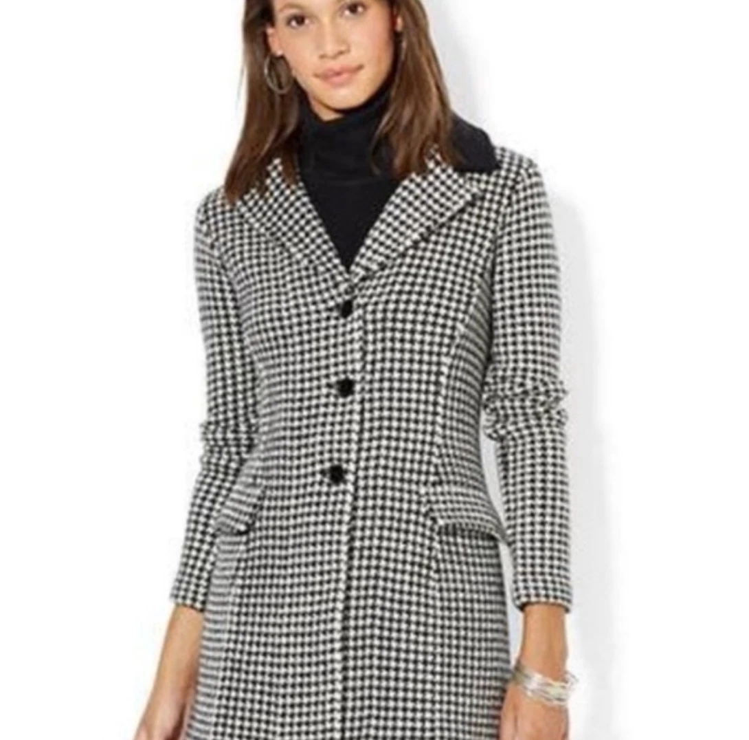 Lauren ralph top lauren houndstooth coat