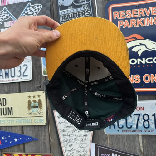 Oakland Athletics Spell Out A's New Era 9FORTY MLB ajustado talla 7 3/4 - Imagen 8 de 9