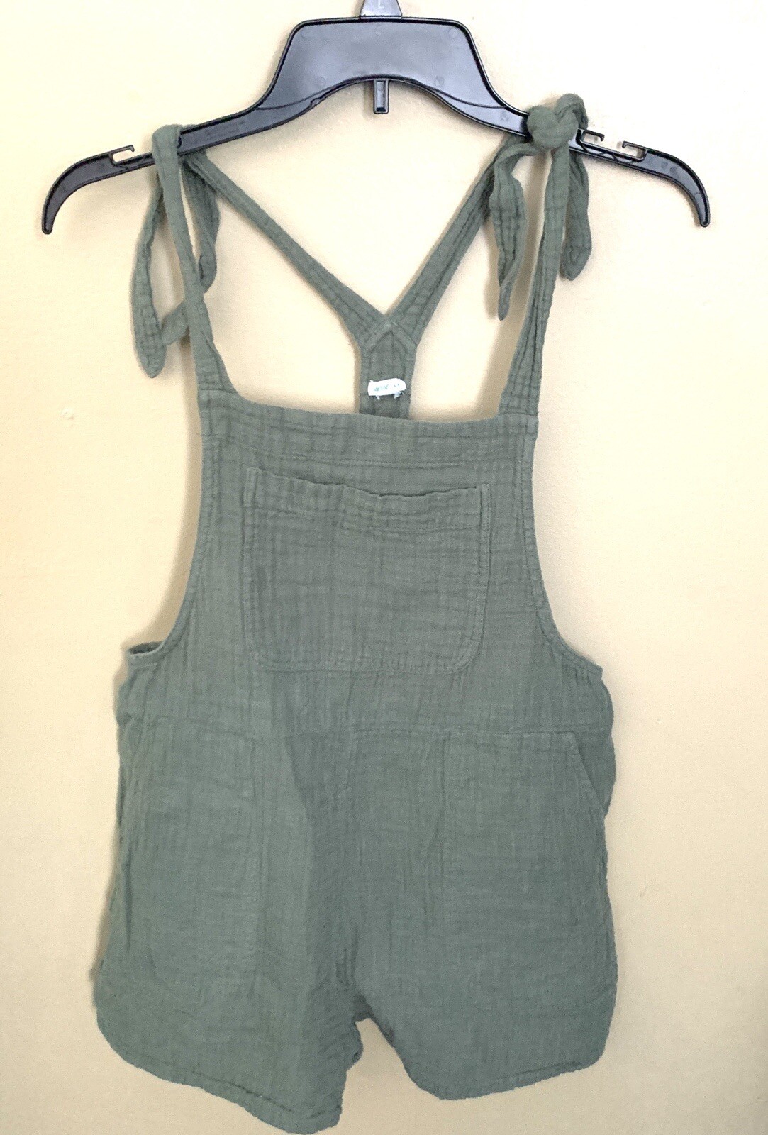 Aerie Olive Green Short Overalls Size M | eBay