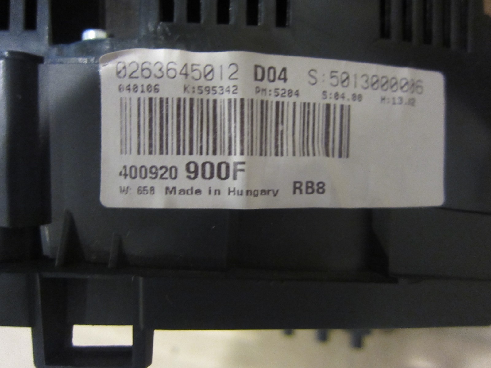 Lamborghini Gallardo  Instrument Panel Part# 400920900F