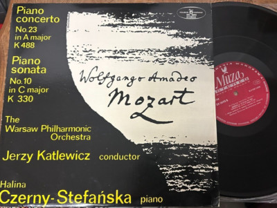 HALINA CZERNY-STEFANSKA / MOZART piano concerto K 488  - sonata no 10 / MUZA