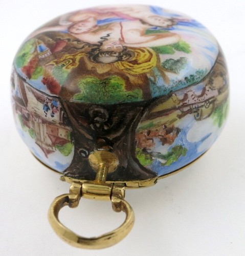 Antique Pocket Watch - Gold & enamel, Hubert, London, c1720 - Picture 7 of 12