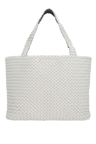 BOTTEGA VENETA White Leather Tote Bag New & Authentic