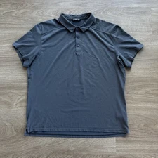 Arc’teryx Men’s Chilco Short Sleeve Snap City Polo Shirt Gray Size XXL