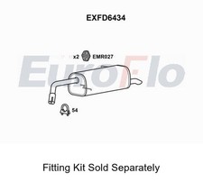 Rear Muffler Silencer Insert Exhaust System Fits Ford Ecosport EuroFlo EXFD6434