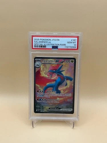 Salamence EX 187/159 Pokemon Journey Together Special Illustration Rare PSA 10