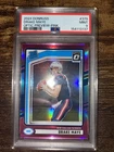 2024 Panini Donruss - Rated Rookie Drake Maye Optic Preview Pink (RC) PSA 9