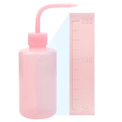 250ml Eyelash Rinse Bottle Clear Scale Curved Nozzle Design Well Sealed Fals