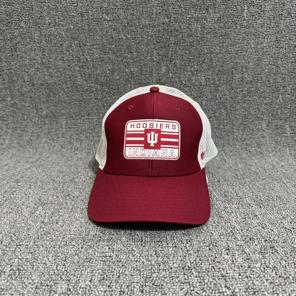 '47 Brand Indiana Hoosiers Trucker Snapback Crimson White One Size Hat