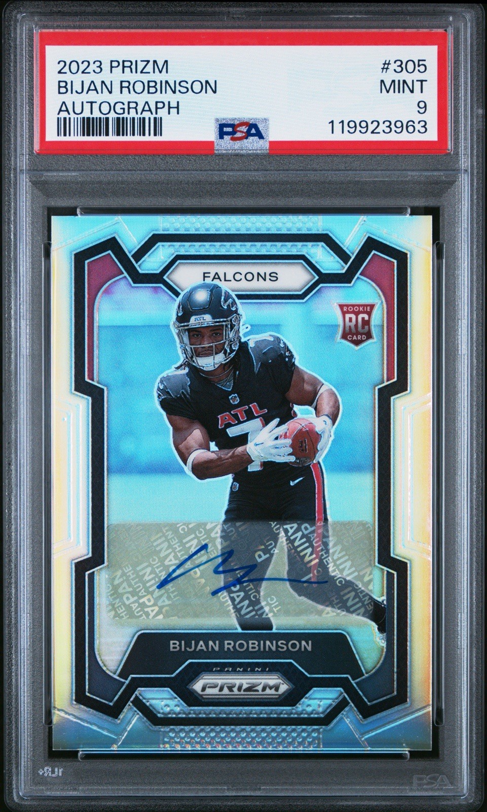 2023 Panini Prizm - Bijan Robinson #305 Silver Prizm Rookie Autographs (RC)