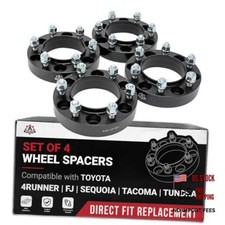 Wheel Spacer Set of 4-6 Lug 1.25 inch 32mm Hub Centric 6x5.5 - Compatible with