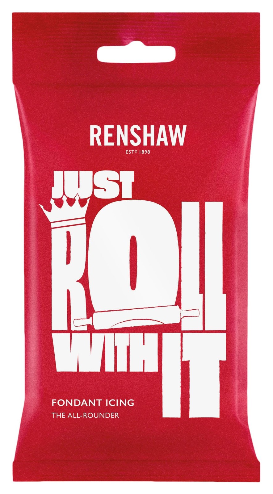 Renshaw White Just Roll With It Fondant Icing 1 kg Ready to Roll Icing for Cakes