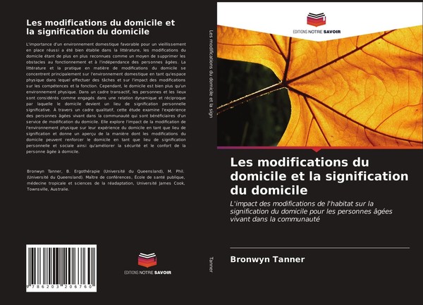 Bronwyn Tanner (U. A.) | Les Modifications Du Domicile Et La Signification Du...-image