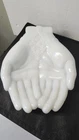 Vintage  Milk Glass Open Hands Trinket Soap Candy Dish, Avon/ Mexico,