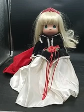 Precious Moments Once Upon a Time Sleeping Beauty Doll 12in With Stand Signed