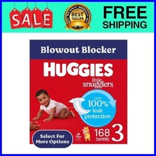 Huggies Little Snugglers Diapers Size 3 168 Ct Fast Ship USA