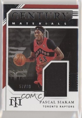2020-21 Panini National Treasures Century Materials 57/99 Pascal Siakam 6fs