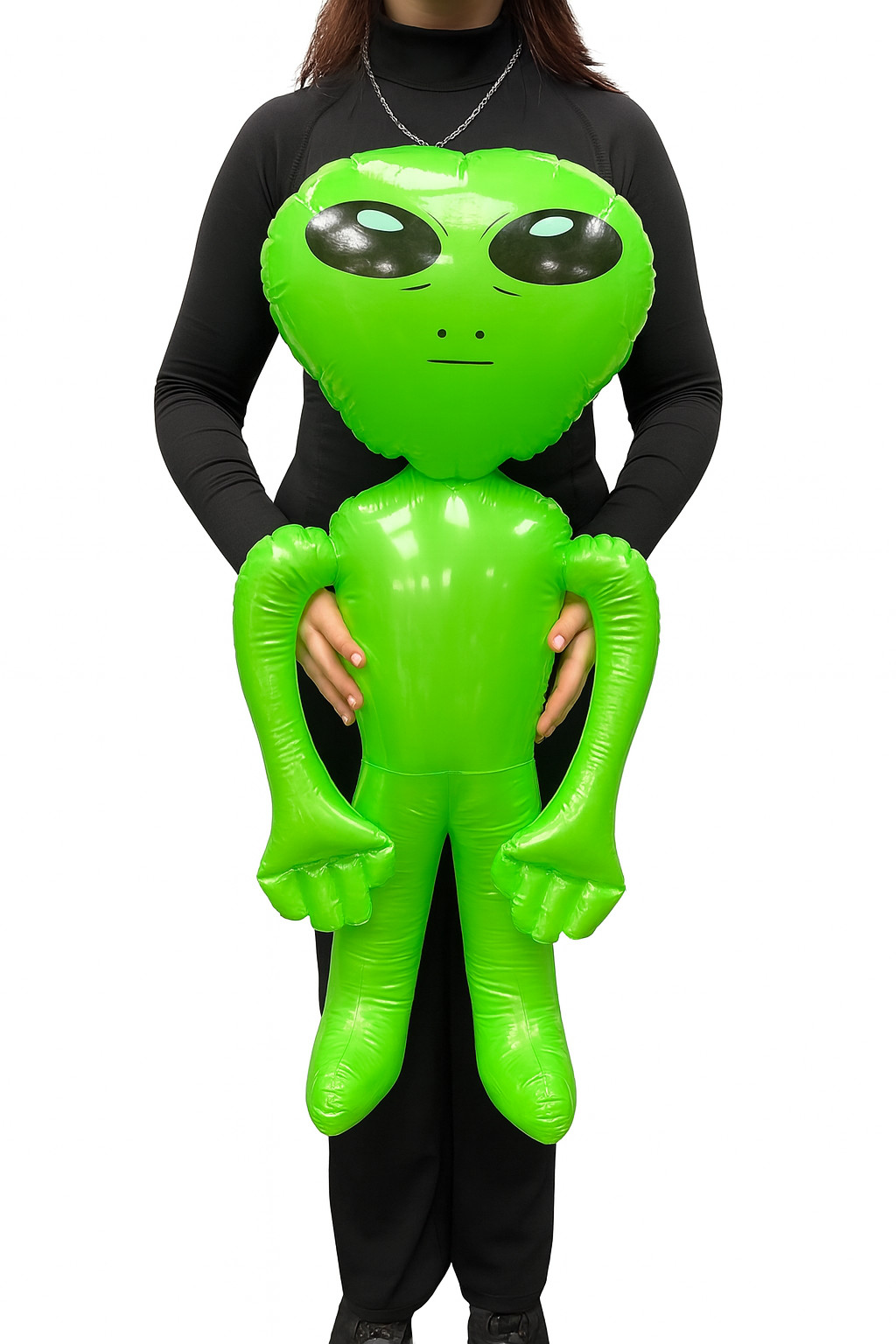 Disfraz inflable grande verde alienígena Halloween 80 cm