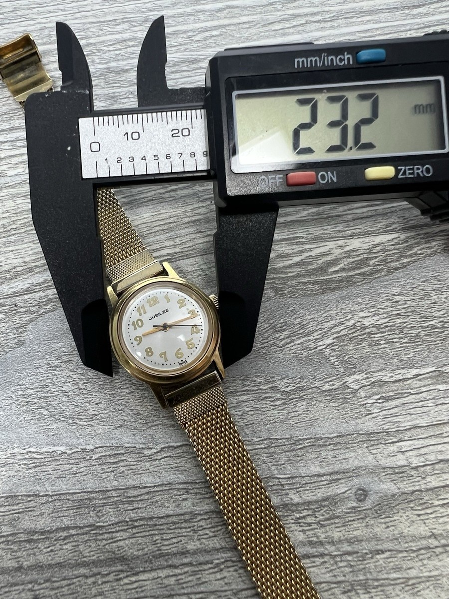Jubilee Gold Tone Date 17 Jewels Manual Wind Vintage Works  display picture 1