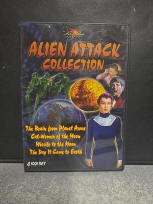 Alien Attack Collection (DVD, 2005, 4-Disc Set) Very Good, Free Shipping 