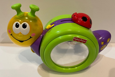 Fisher-Price Go Baby Go 1-2-3 Crawl Along With Me Musical Snail Works