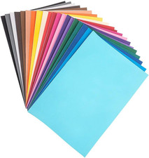 20 Fogli Di Gomma Crepla in Diversi Colori, Autoadesivi, DIN A4, 2 Mm, Gomma Esp