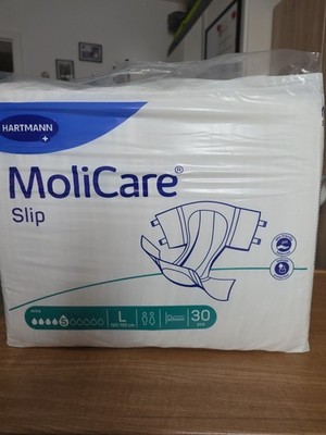 10 x MoliCare Slip Extra 5 Tropfen, Größe L, 120-150cm, 30 Stück