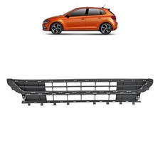 Gitter Blende Stoßstange Mitte für VW Polo VI (AW1) 2017-2021 schwarz