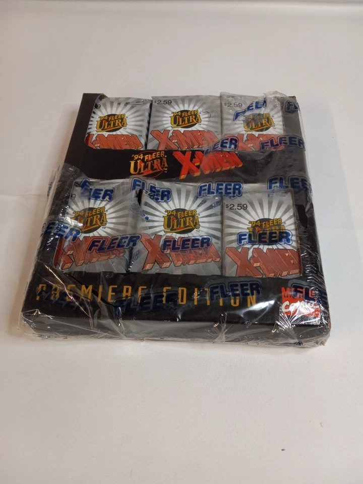 BOX FRESH TESTED 3 Jumbo 14 Card Pack SEALED 1994 Fleer Ultra Xmen X-men marvel - Image 2 of 3