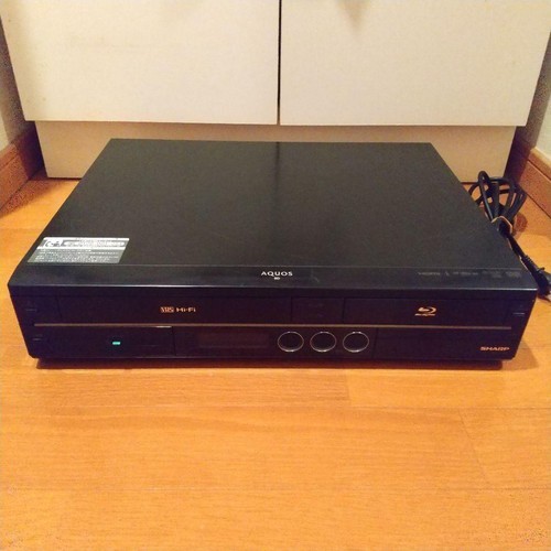 M9891 SHARP AQUOS HDD/BDレコーダー☆BD-WW1100 SHARP AQUOS BD-HDV22 HDD 250GB VHS Blu-Ray Recorder DVD Error