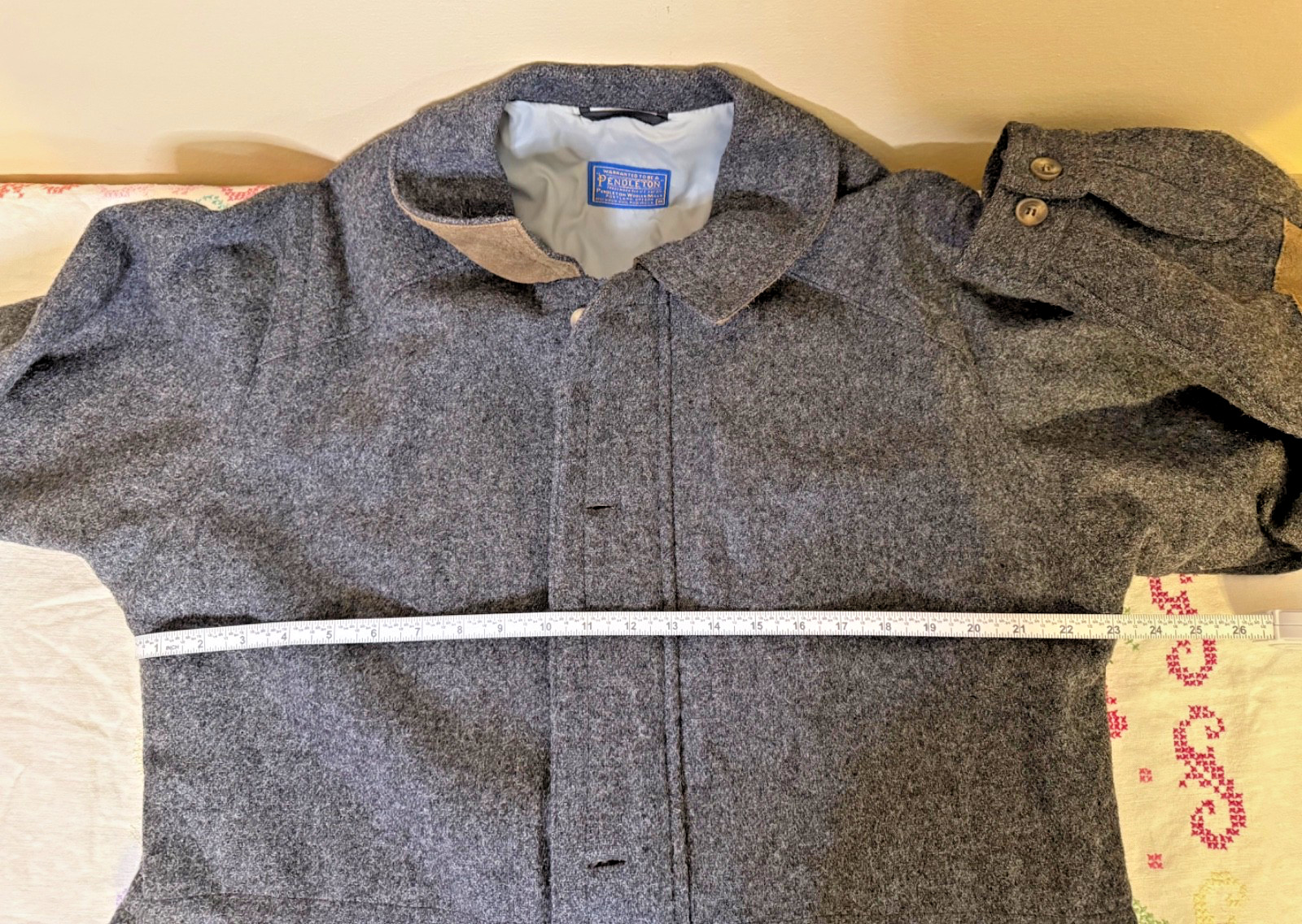 Pendleton Jacket Coat Gray Wool Thinsulate Lined … - image 19