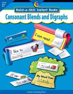 CONSONANT BLENDS & DIGRAPHS, BUILD-A-SKILL INSTANT BOOKS By Kim Cernek EXCELLENT