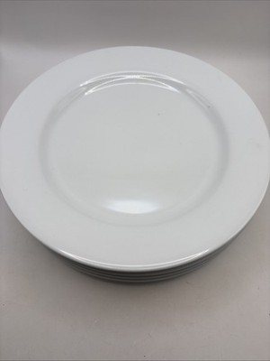 Macys The cellar White Dinner Plates 11  Lot Of 4