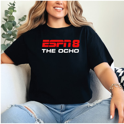 ESPN 8 The Ocho T-Shirt - Unisex Gift Tee, Sizes S-5XL