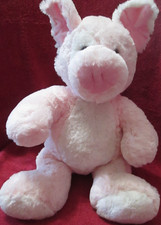Animal Alley Pink  White Pig Plush