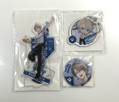 NEW! NIJI x Pacific League 6 Kaida Haru Hokkaido Nippon-Ham Fighters Set