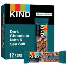 Nut Bars, Dark Chocolate Nuts and Sea Salt, Healthy Snacks, Gluten Free, Low ...