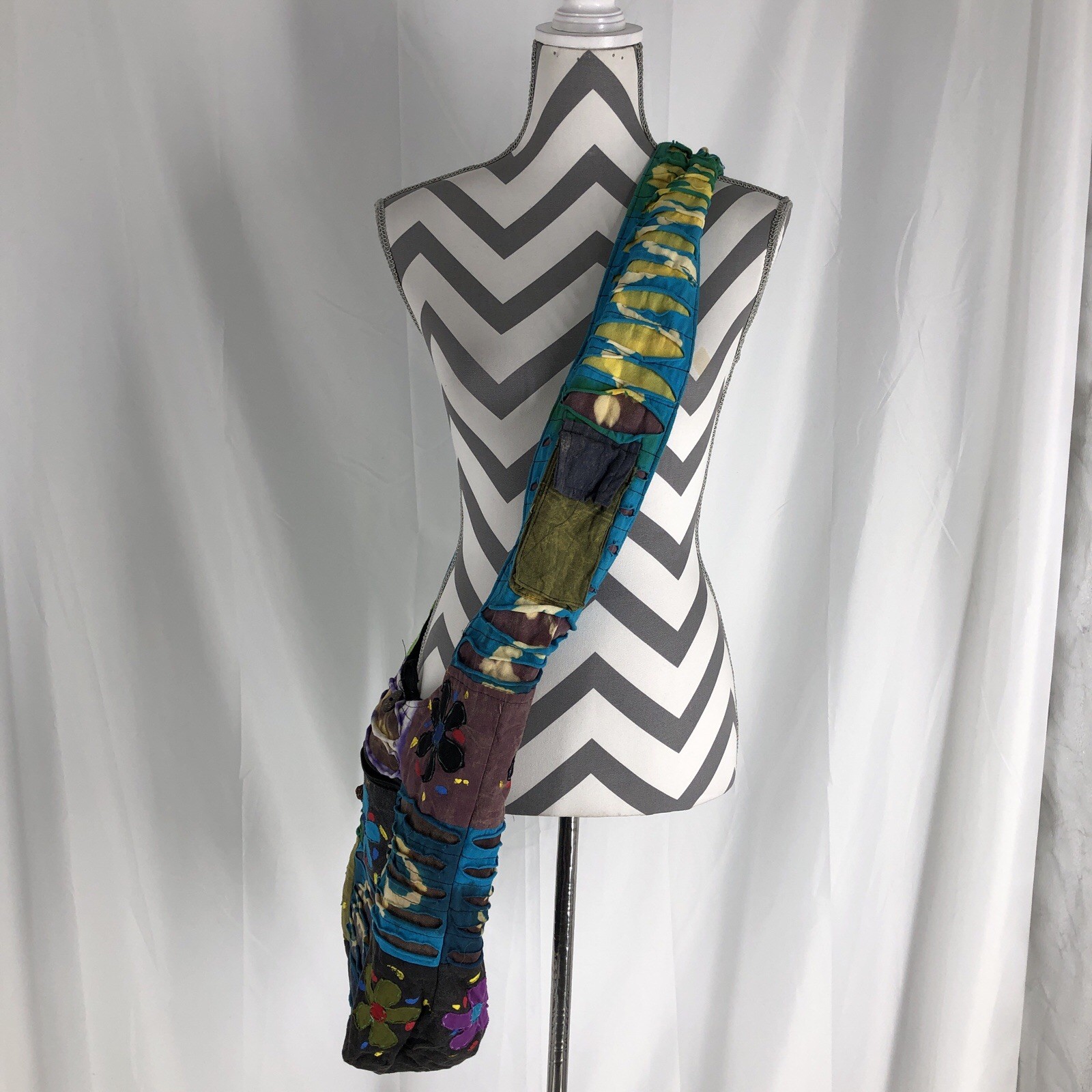 Rising International boho patchwork shoulder bag/… - image 1