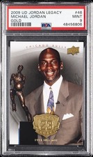 2009 UD JORDAN LEGACY GOLD #46 MICHAEL JORDAN PSA 9